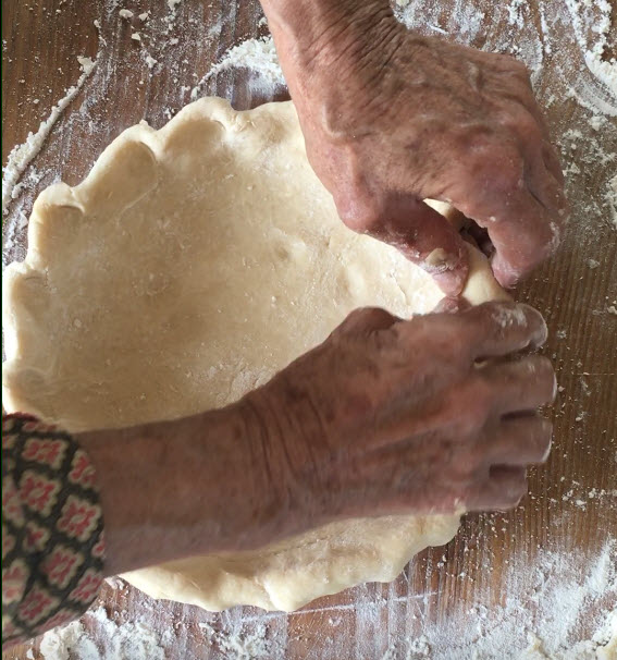 Flute pie crust