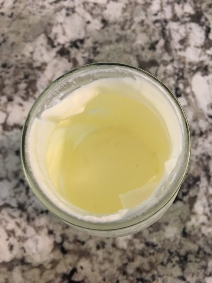 Cream is beginning to get thick