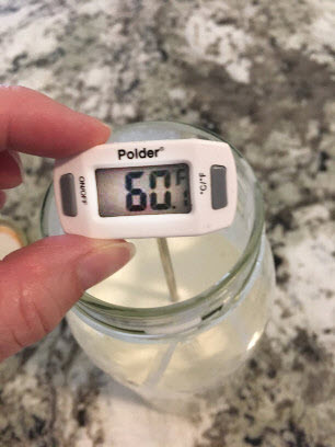 Temperature of cream