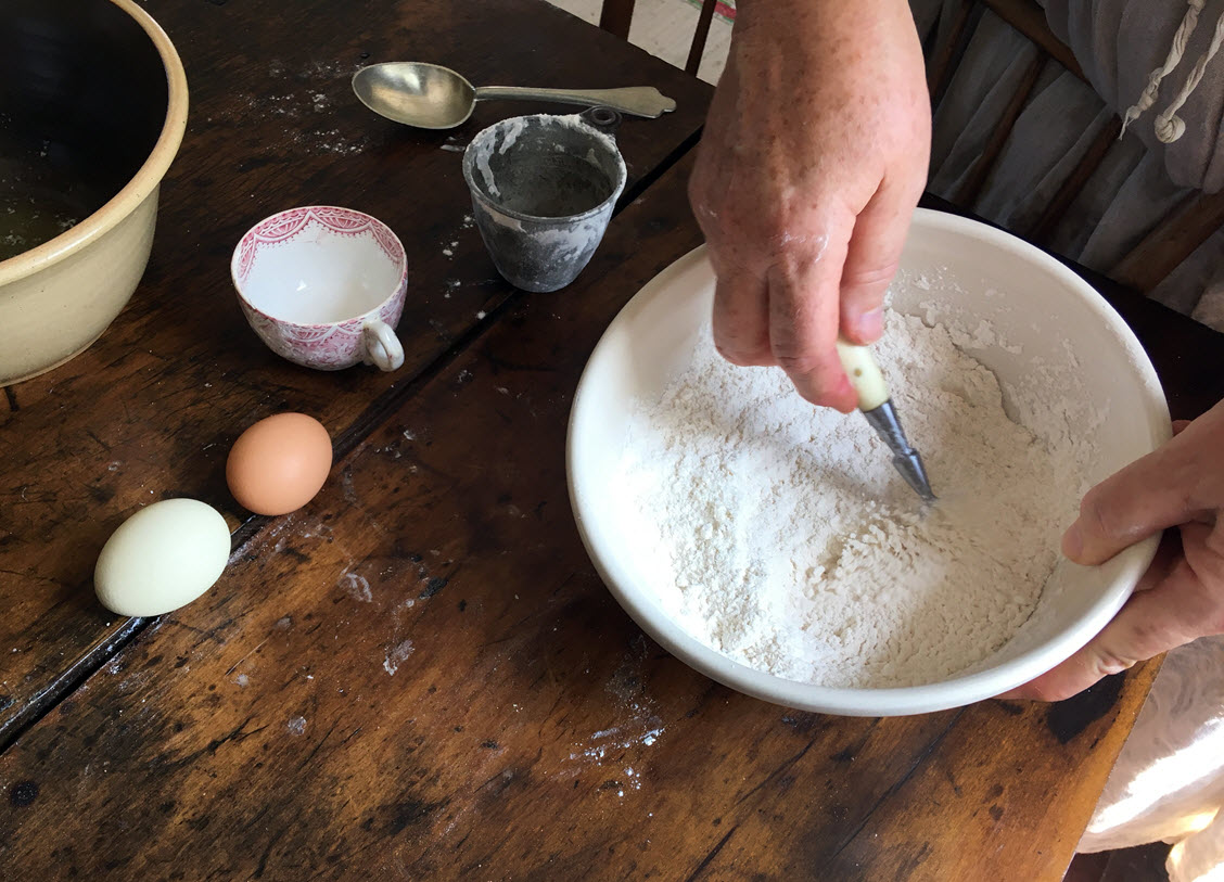 Sift dry ingredients
