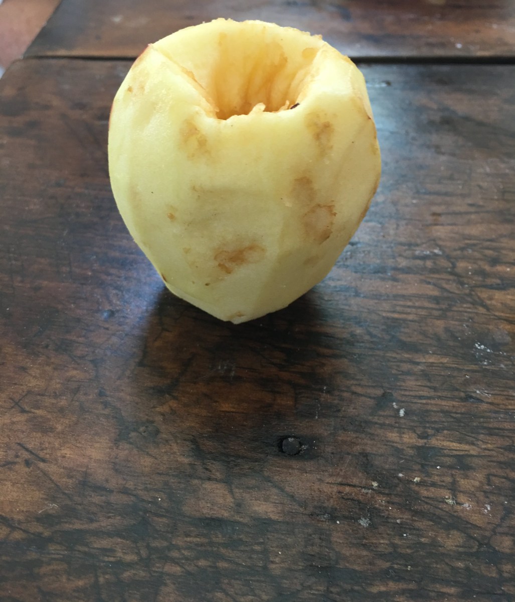 Pare and core apples
