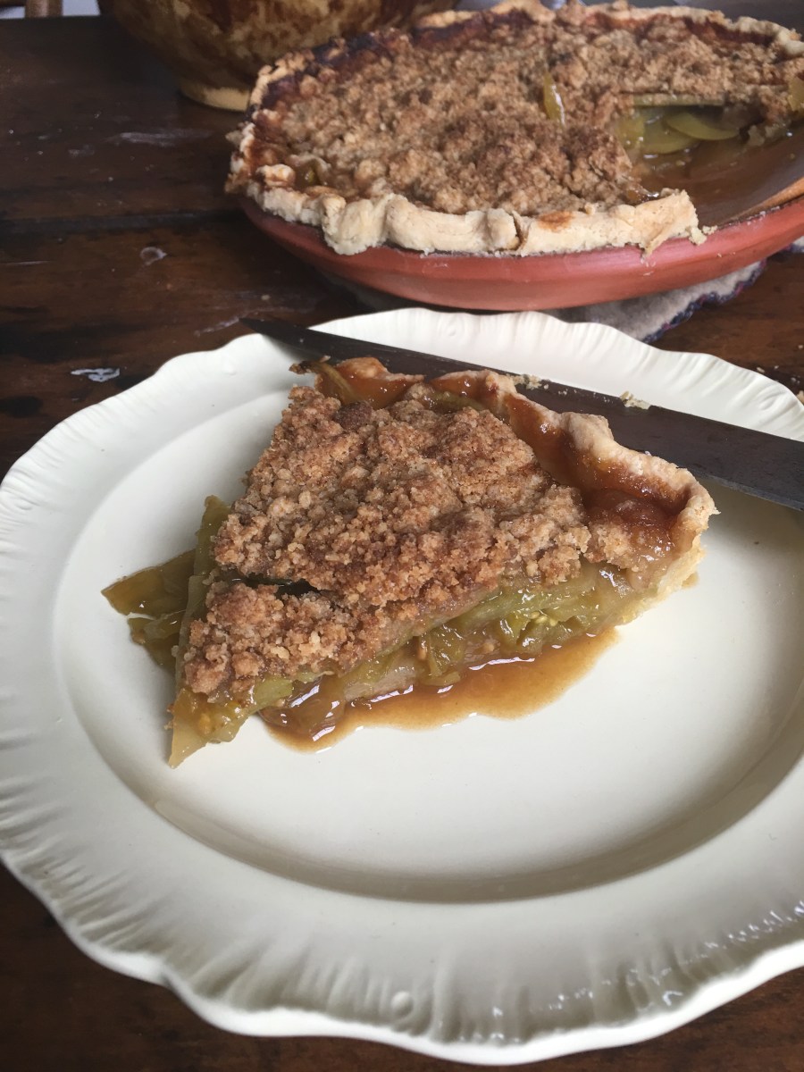 Slice of Green Tomato Pie